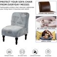 thumbnail image 3 of Armless Chair Slipcover Removable Armless Chair Cover Printed Armless Accent Chair Covers Washable Slipper Chair Slipcovers Furniture Protector Covers for Extra Large Armless Accent Chair, 3 of 7