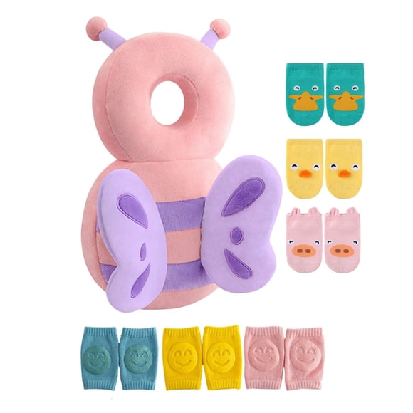 Almohadilla protectora para la cabeza del bebé JunNeng Toddler Walker con rodilleras