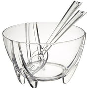 Prodyne SB-3-C Prodyne Acrylic Salad Bowl with Servers