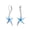 Light-Blue, variant on Womens Nautical Created White Opal Dangle Earrings Sterling Silver Leverback