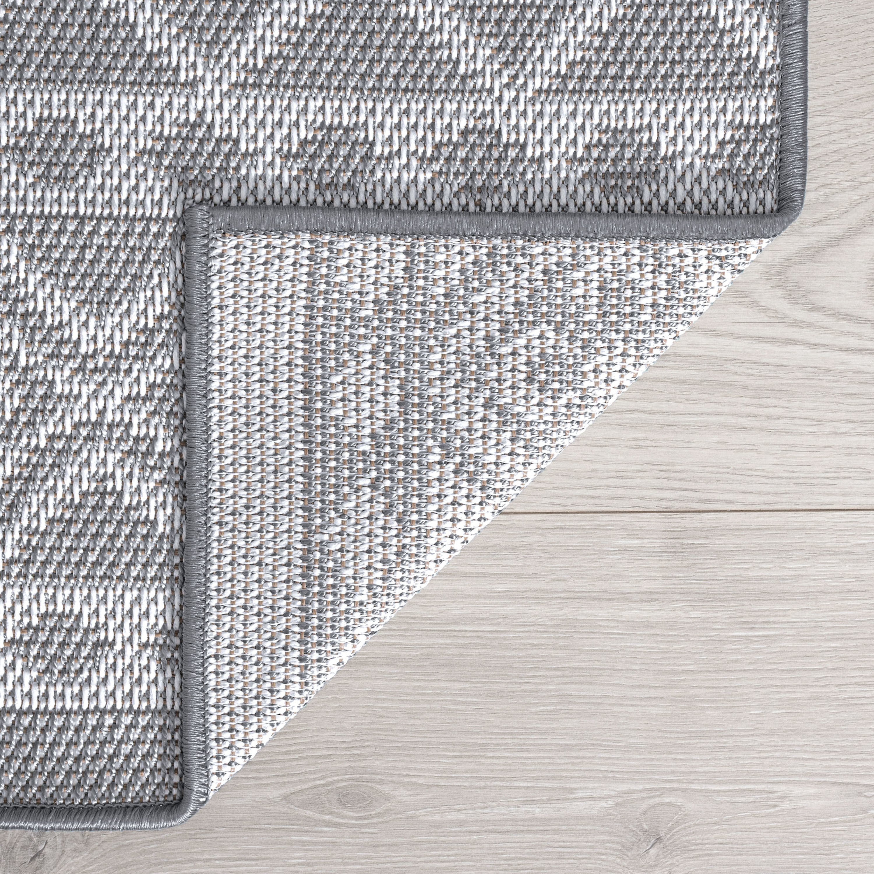 2x8 Water Resistant, Indoor Outdoor Runner Rugs for Patios, Hallway, Entryway, Deck, Porch, Balcony or Kitchen | Outside Area Rug for Patio | Gray, Tribal | Size: 2'2'' x 7'3''