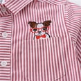 thumbnail image 6 of Atogsazn Kids Boys Cotton Shirt Children Button Striped Long Sleeve Shirts Fashion Casual Lightweight Clothes 03-Pink 4-5 Years on Clearance, 6 of 9