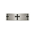 thumbnail image 4 of Gem & Harmony Mens Titanium Cross 7mm Brushed Wedding Band Ring for Men, 4 of 7