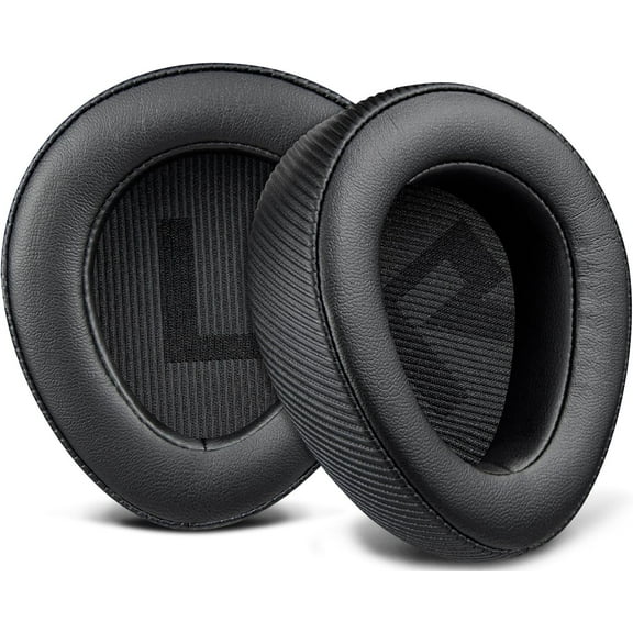 SOULWIT Earpads Replacement for ASUS ROG Delta II Wireless Gaming Headset, Ear Pads Cushions with Soft Protein Leather, High Density Foam - Black