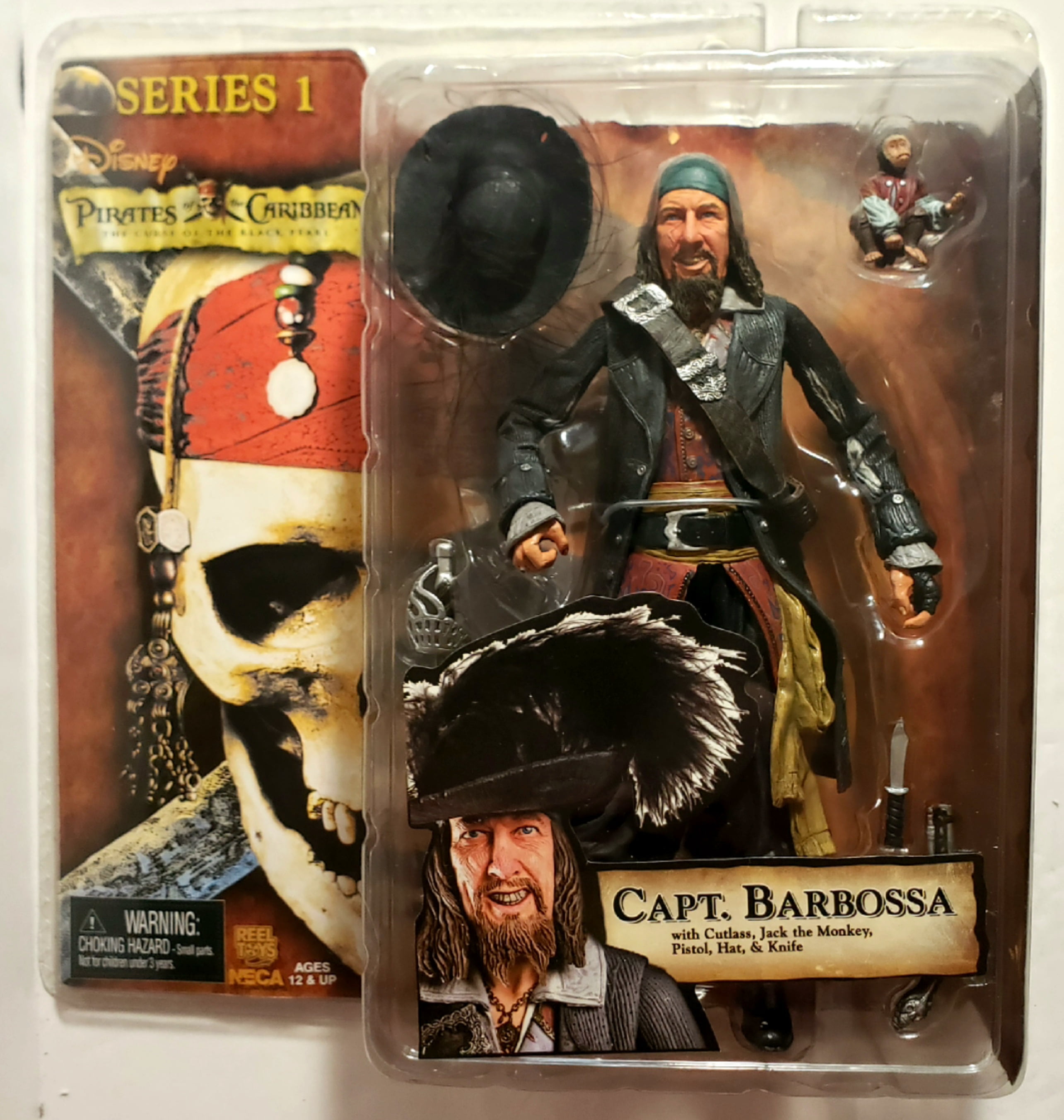 NECA Disney Pirates of the Caribbean Capt. Barbossa Action Figure NECA Disney Pirates of the Caribbean Capt. Barbossa Action Figure