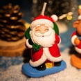 thumbnail image 2 of Decoración de s de Navidad de de múltiples formas Cera sin perfume Decorativa Hogar Dormitorio Oficina de té Skateboarding Santa, 2 of 9