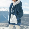 thumbnail image 3 of Patlollav Womens Fashion Zipper Long Sleeve Hooded Coats, 3 of 7