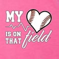 thumbnail image 2 of Wild Bobby, My Heart Is On That Baseball Field, Sports, Women Tri-Blend Racerback Tank Top, Vintage Pink, Medium, 2 of 4