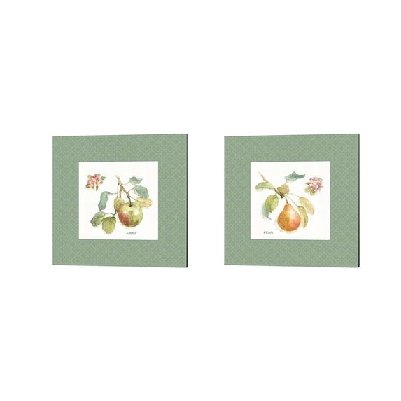 Metaverse Lisa Audit 'Orchard Bloom Border A' Canvas Art (Set of 2)