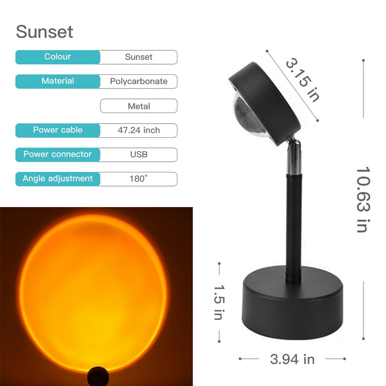 Modern led floor lamp italian rainbow sunset projection floor lamp deals