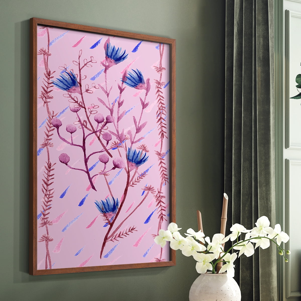 XO Collection B Framed Print - Solid Wood in Single Picture Frame Solid Wood 2 Framed Print