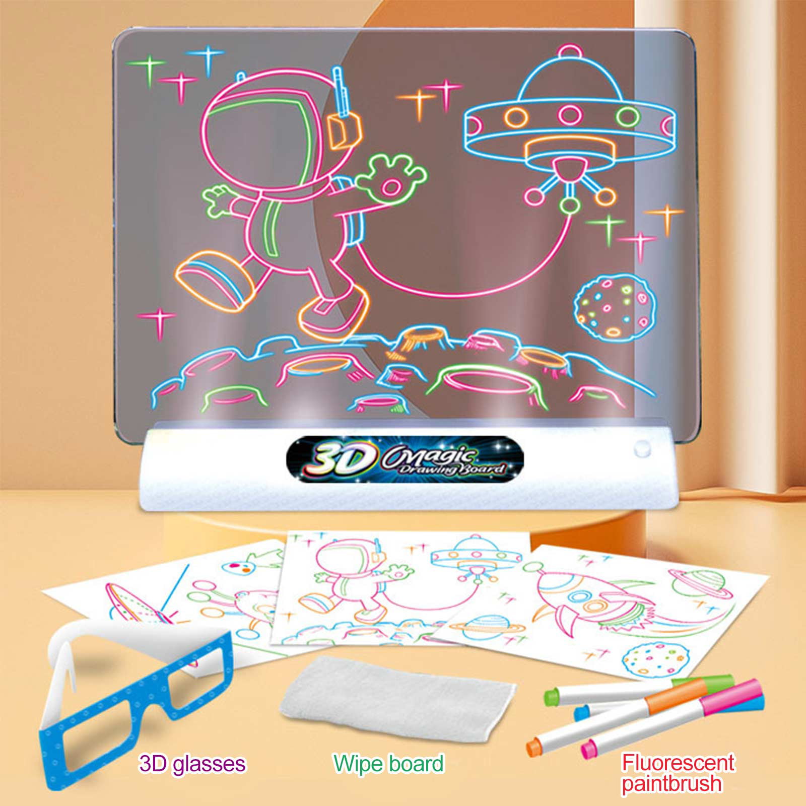 Magic board kids tablet Magic Drawing Pad LED drawing pens 16950, CATEGORIES \ Children \ Toys
