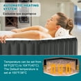 thumbnail image 3 of MOPHOTO 4-6 Person 75” X 75”X 25” Inflatable Hot Tub, Polygon Portable Blow Up Hot Tub, Leak-Proof PVC Outdoor Spa with 130 Strong Air Jets, Heater Pump and Insulated Cover, 3 of 8