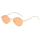 thumbnail image 2 of Gafas de sol Zulema Vintage para mujer Lente naranja Mao dorado Ovaladas, 2 of 5