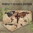 thumbnail image 4 of World map and cross emblem Front License Plate, Funny Standard Plates Personalized Novelty Decorative For Men/Women/Boys/Girls Car 6×12 Inch, 4 of 7