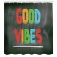 thumbnail image 2 of Ambesonne Chill Shower Curtain, Blackboard Colorful, 69"Wx75"L, Multicolor, 2 of 2