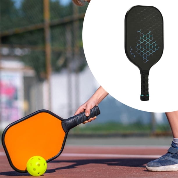 Raquette Pickleball Carbone YUTOU – Noire, 40x20,3x3,5cm, Noyau Alvéolaire PP, Légère, Protection De Bord