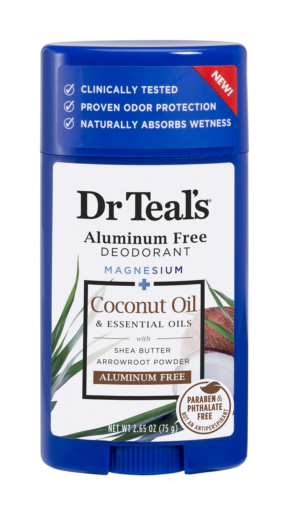 Dr Teal's Coconut Deodorant, 2.65 oz.