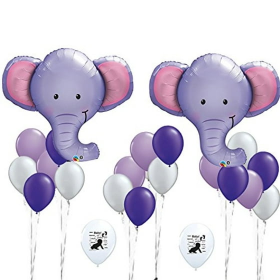 Combined Brands Elephant Party Balloons Huge 39 Inch Tall Great For Baby Shower Or Welcome Home To Nursery Decorations