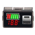 thumbnail image 1 of Battery Capacity Voltage Meter LED Display Battery Indicator with USB and TYPE C Ports, 1 of 7