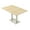 Blonde Surfside Ash w/Silver Base, variant on Rectangle Bistro Height Meeting Table Double Metal Base 48x72 Bar Table