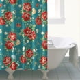 thumbnail image 5 of Waterproof Pioneer Shower Curtain 72x84 Inch Polyester Unique Cute Floral Shower Curtain for Bathroom Hotel Home Decor with 12 Plastic Hooks, 5 of 5