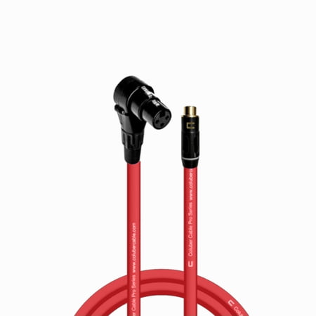 Coluber Cable Right Angle XLR Female - RCA Female 3-Pin Microphone Connector