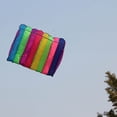 thumbnail image 2 of tredstone Large Rainbow Kite and 9.84ft Flying Line for Outdoor Games Activities D, 2 of 8