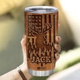 thumbnail image 5 of Personalized Hunting Gifts For Men - Deer Hunting Tumbler 20Oz Travel Coffee Mug Stainless Steel- Fathers Day Gift For Dad Him Boy Husband From Son Wife- Birthday Christmas Gifts For Hunters, 5 of 7