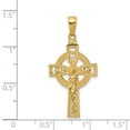 thumbnail image 3 of 14K Yellow Gold Charm Pendant 30 mm 18 Polished Celtic Crucifix, 3 of 3