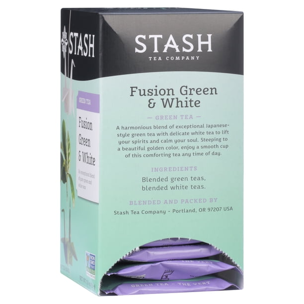 Stash Fusion Green & White Tea Bags, 18 Ct for Breakroom - Walmart