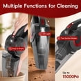 thumbnail image 3 of WHALLULTRA Cordless Handheld Vacuum Cleaner with Charging Dock, Lightweight Portable Design for Home Daily Cleaning, Countertop/Compact Storage, 3 of 7