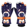 thumbnail image 1 of Guantes de resistencia al frío para niños, guantes cálidos antideslizantes de dibujos animados ajustables para invierno y nieve, 1 of 7