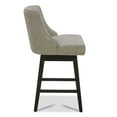 thumbnail image 6 of CHITA 26 inch Faux Leather Swivel Upholstered Counter Height Bar Stools with Full Back, Set of 2, Stone Gray, 6 of 11