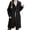 Z-Black597, variant on Girls Outerwear Coats Long Sleeve Classic Trench Breasted Long Style With Lapel Collar Timeless For School And Casual Wear Trendy Kids Jacket