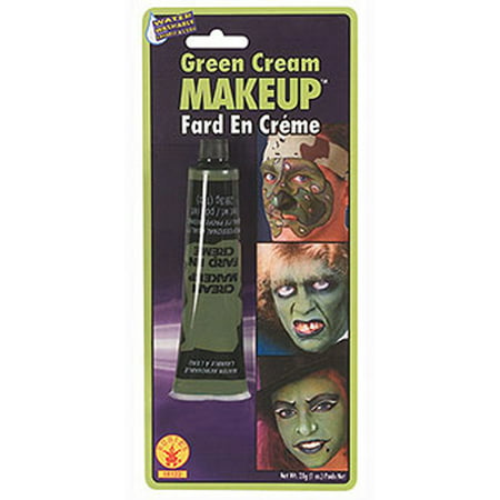 Green Cream Makeup for Halloween