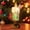 Christmas Tree, variant on Christmas Flameless Candles, Snow Globe Candles Light with Fluttering Sequins, Battery Operated Taper Candles for Home Party Christmas Decorations