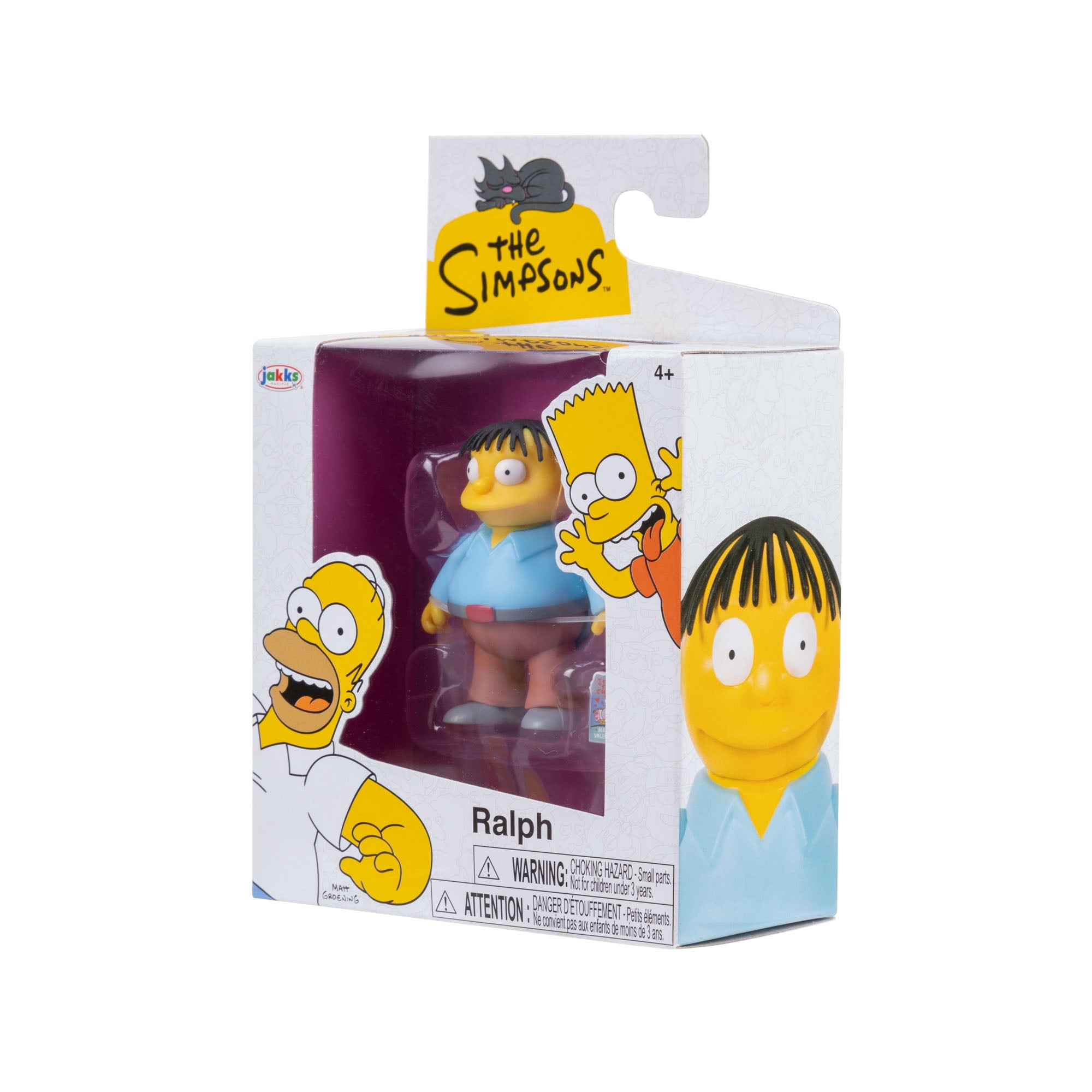 The Simpsons 2.5 inch Tall Scaled Collectible Raplh Wiggum with Valentine Card Action Figure for Child Ages 4+