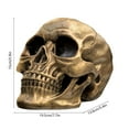 thumbnail image 3 of BiFandian Halloween Skeleton Head Decorations, Halloween Realistic Skull Ornament, Spooky Skeleton Model Halloween Prop Indoor Decor, 3 of 6