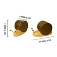 thumbnail image 3 of TIMIFIS Couple Couple Snail Solid Wood Cup Mat Gift Home Tea Cup Mat Coffee Cup Mat Slip Thermal Insulation Mat Meal Mat Set Coffee Cups Kitchen Gadgets, 3 of 8