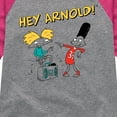 thumbnail image 3 of Hey Arnold! - Bust Buds - Toddler And Youth Girls Raglan Graphic T-Shirt, 3 of 5