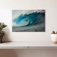 thumbnail image 2 of Elephant Stock Violent Blue Wave Wall Art - Horizontal Canvas Wall Art - Living Room Wall Decor - Beach Canvas - Gray And Teal Decor - 12" x 8", 2 of 8