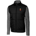 thumbnail image 2 of Men's Cutter & Buck Black UCF Knights Vault Big & Tall Stealth Hybrid Quilted Full-Zip Windbreaker Jacket, 2 of 3
