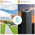 thumbnail image 4 of Luz De Tapa De Poste Solar Faro De Columna Exterior Luz De Paisaje Con Ip68 A Prueba De Agua 3000K + 6000K Hojas Adhesivas Doble Color Luz Decorativa Para Cerca Balcón Cubierta De Pared Eigraketly HA015148-00, 4 of 6
