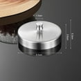 thumbnail image 2 of 304 Stainless Steel Hamburger Meat Press Maker with 3 Sizes (7cm 9.5cm 12cm) Adjustable Patty Mold Burger Smasher Tool for Kitchen BBQ Grill, 2 of 7