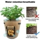 thumbnail image 5 of VANUODA - Paquete de 3 bolsas de cultivo de patatas, cajas de jardín, camas de bolsas de cultivo de plantas de jardín, contenedores de cultivo de tomate, zanahoria y verduras con asa de ventana con orificio inferior abatible para promover el crecimiento de raíces (7 galones) Ormromra WMZL-311-2, 5 of 6