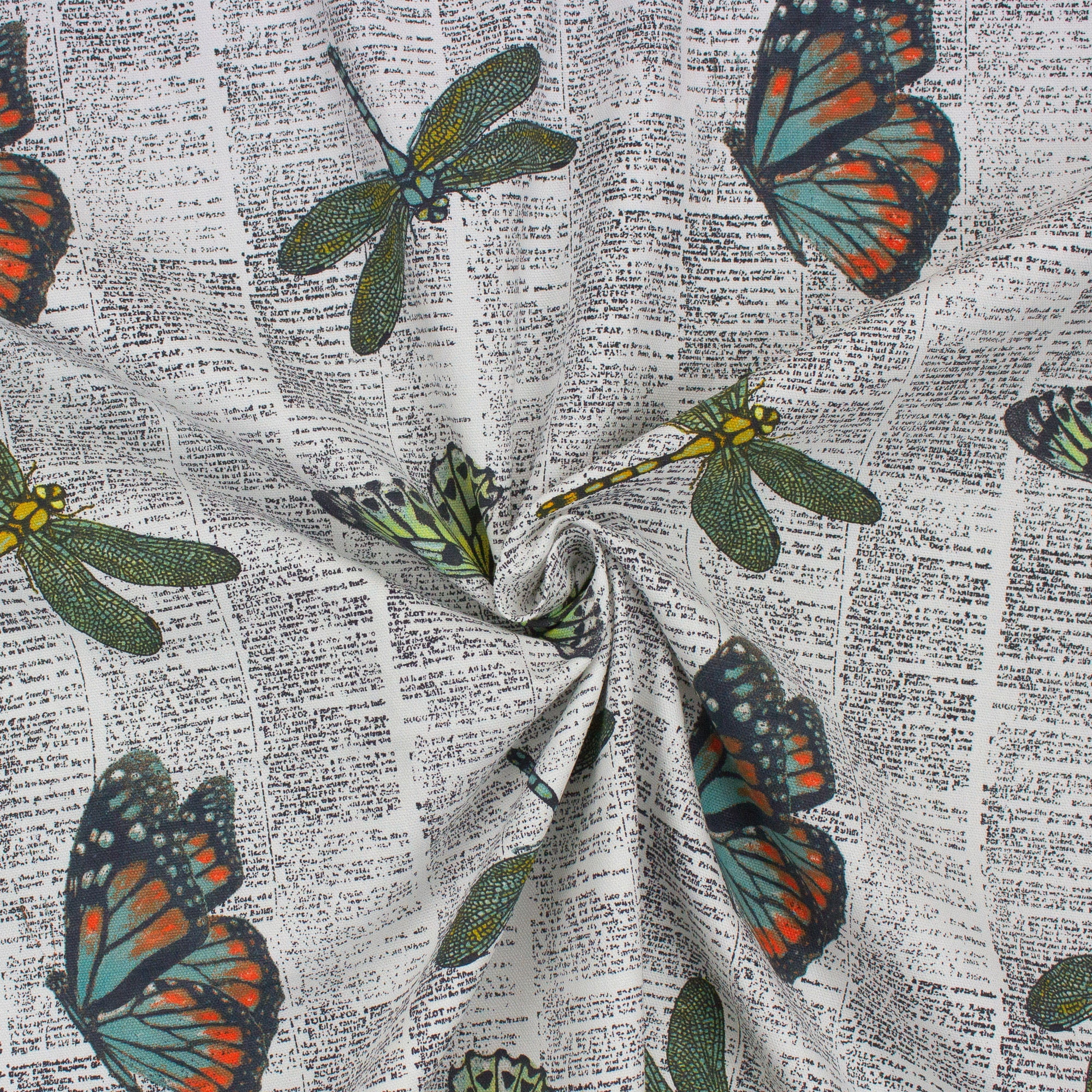 (2 pack) Better Homes & Gardens 100% Cotton Butterfly Multi, 2 Yard Precut Fabric