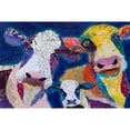 thumbnail image 2 of "Trois Vache" Painting Print on Wrapped Canvas, 2 of 5