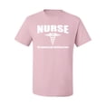 thumbnail image 2 of Nurse the Hardest Job You'll Ever Love | Mens Pop Culture Graphic T-Shirt, Light Pink, Small, 2 of 3