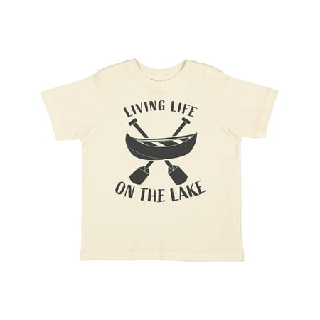 

Inktastic Living Life on the Lake Gift Toddler Boy or Toddler Girl T-Shirt